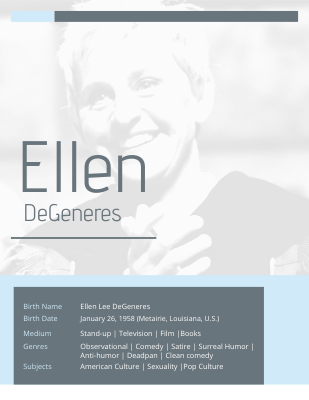 Ellen DeGeneres Biography