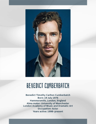 Benedict Cumberbatch Biography