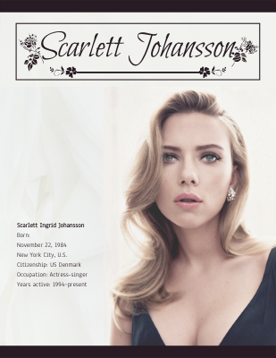 Scarlett Johansson Biography