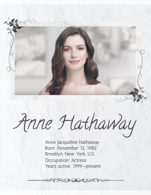 Anne Hathaway Biography