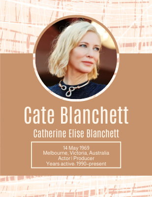 Cate Blanchett Biography