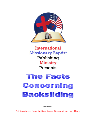 The Facts About Backsliding