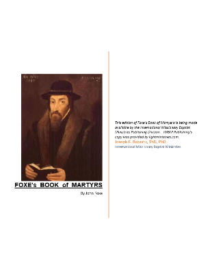 FOXE's  BOOK  of  MARTYRS 